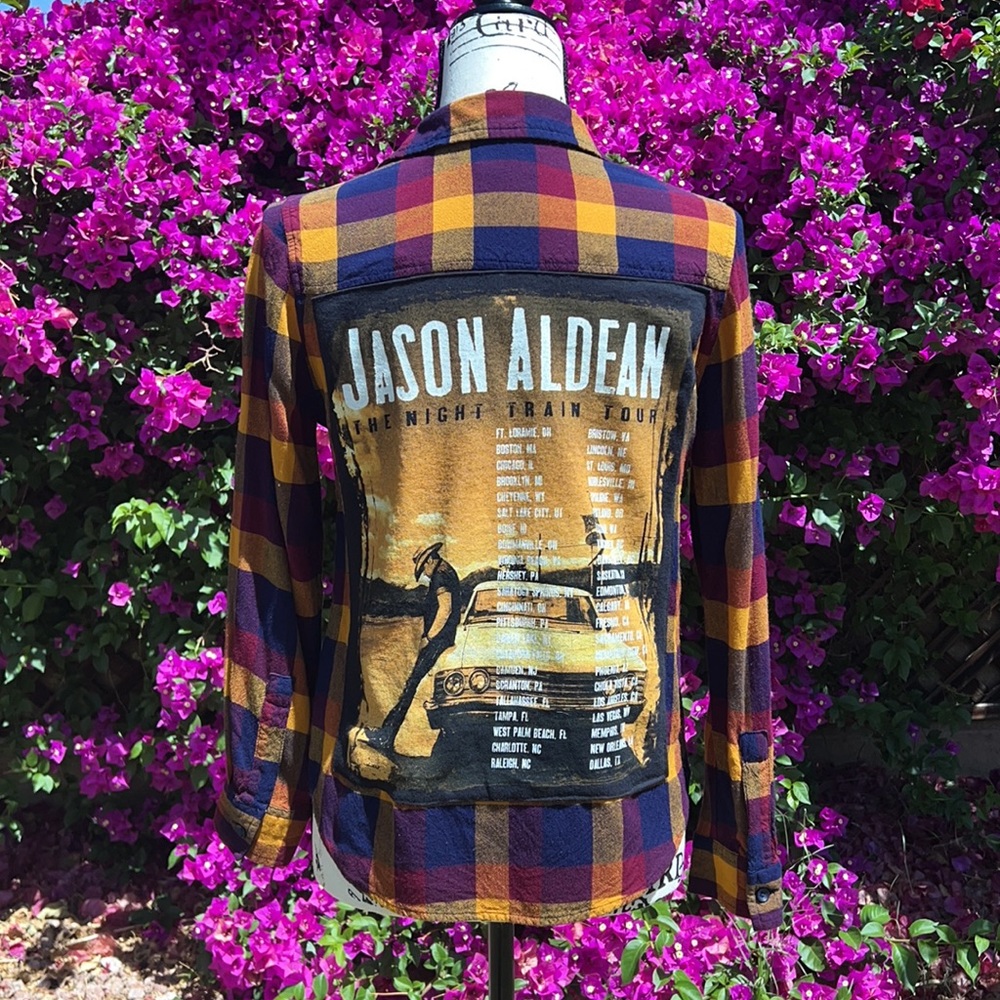 Custom Jason Aldean Night Train Flannel
